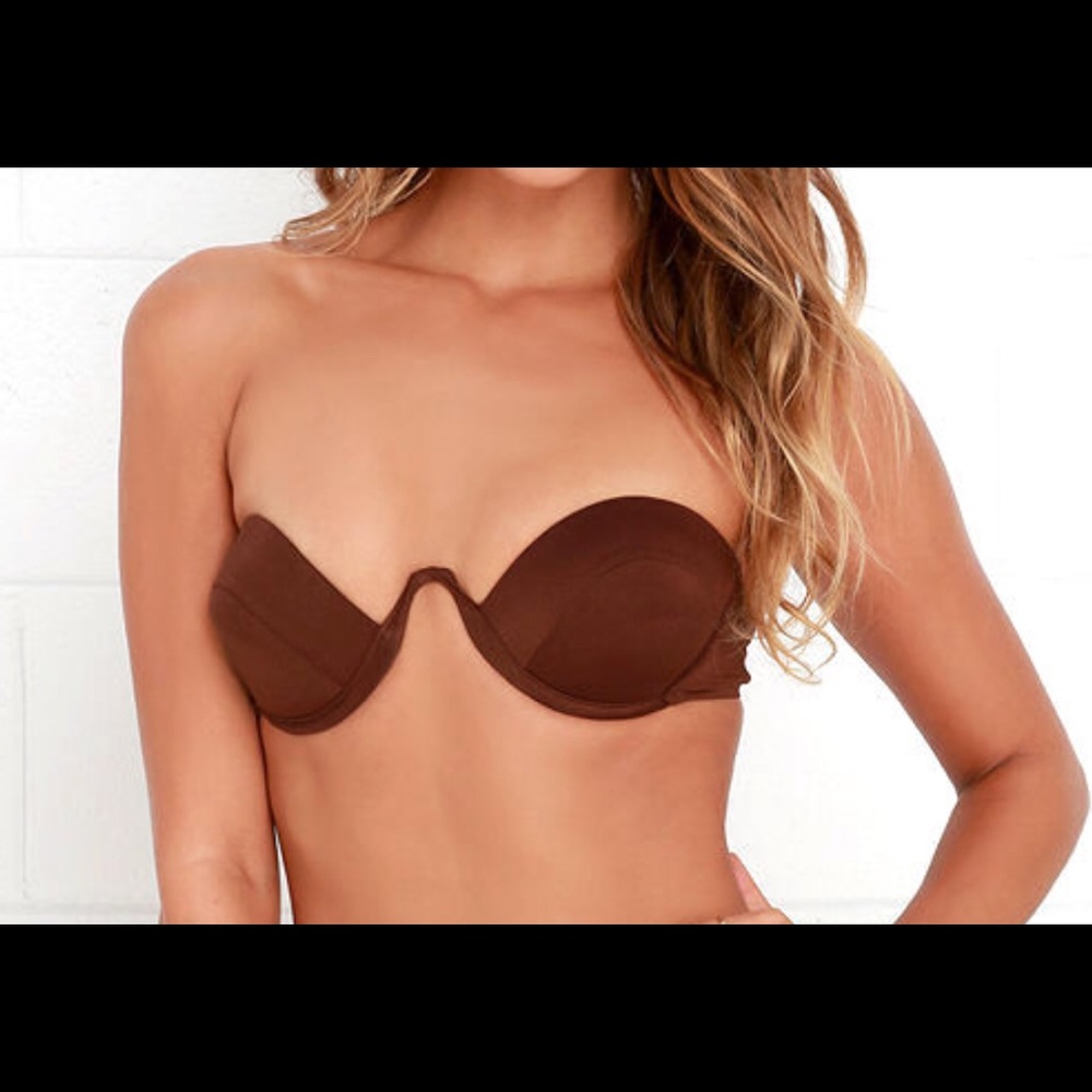 NWT BEACH RIOT STRAPLESS UNDERWIRE BIKINI